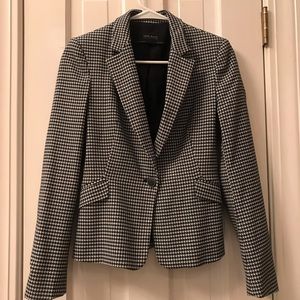 Zara Houndstooth Blazer XS